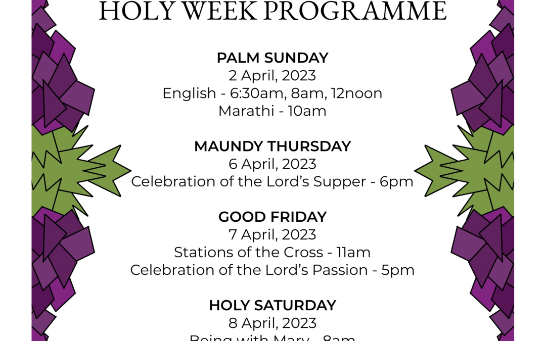 Holy Week Programme